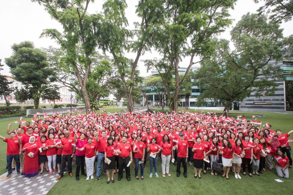 Miniature of Staff at National Day Observance 2018