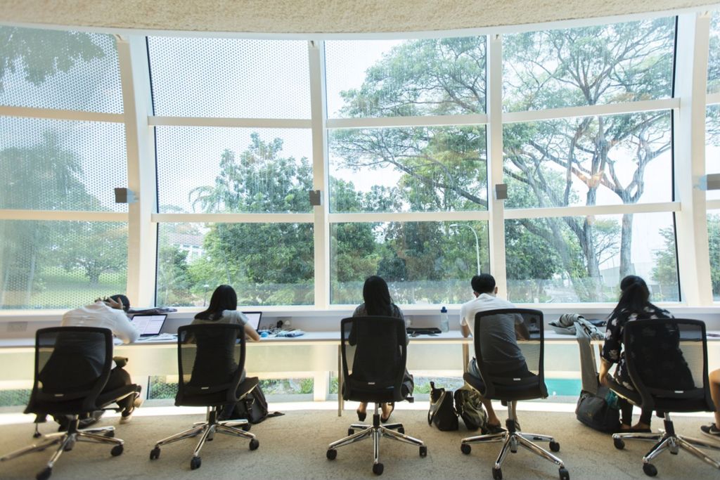 Miniature of Study space under natural light in Kwa Geok Choo Law Library