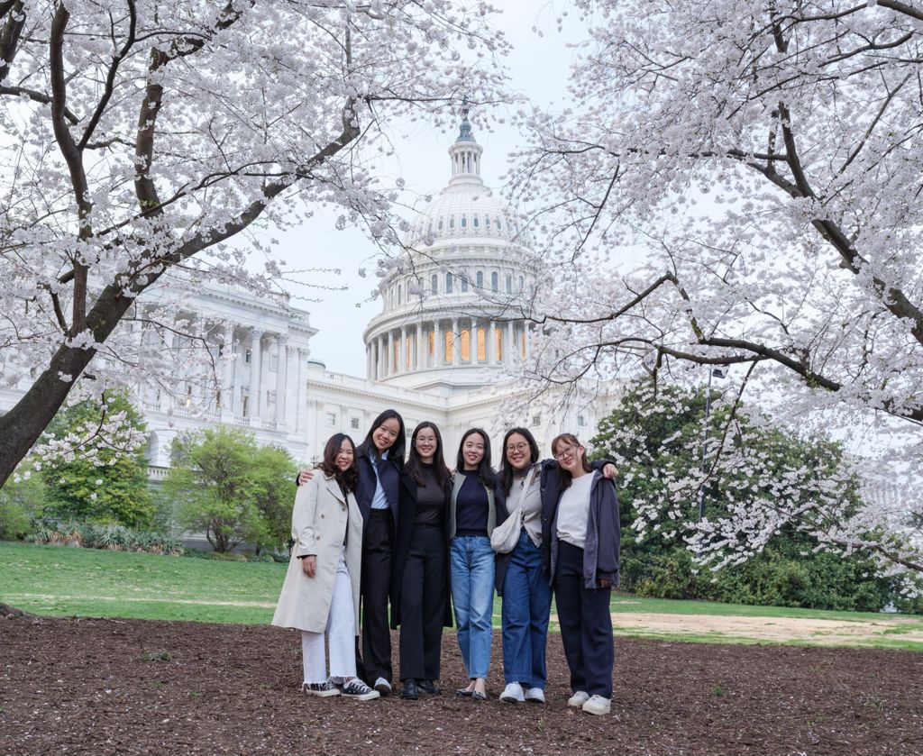 Miniature of SMU's Jessup moot team in Washington D.C.